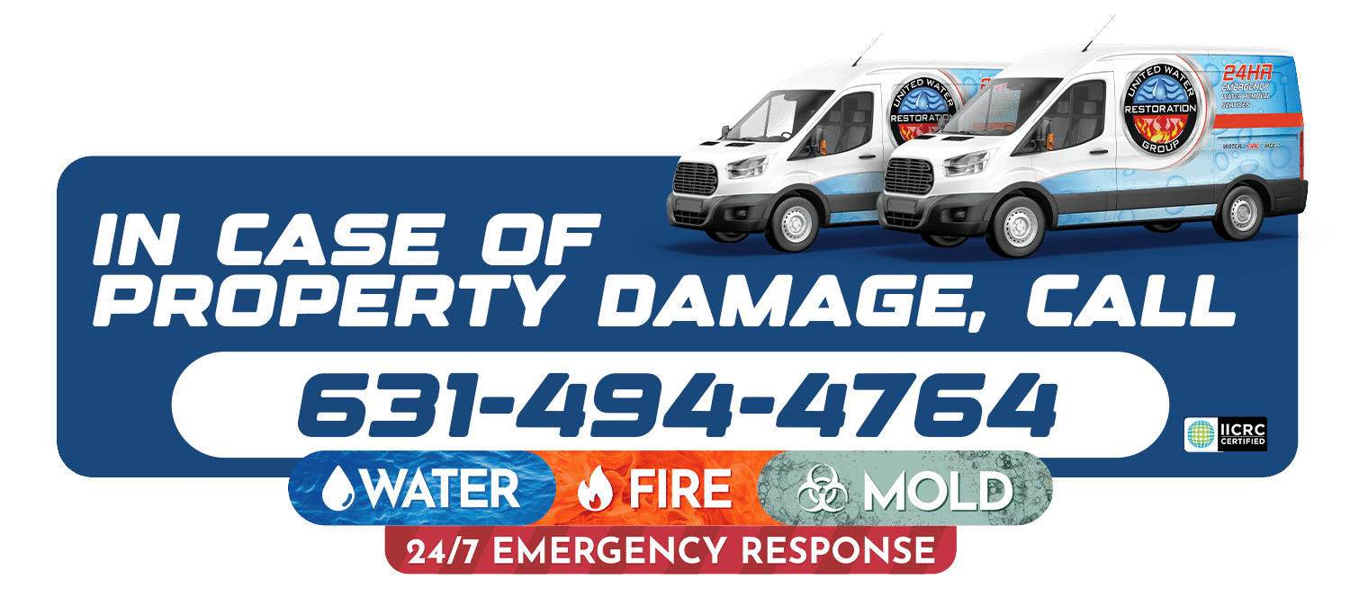 in case of property damage, call 631-494-4764